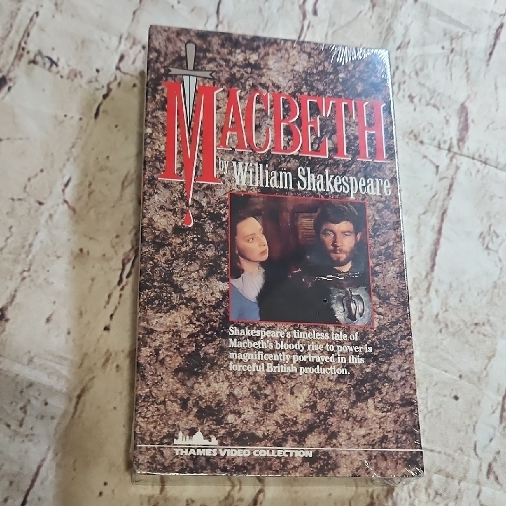 Macbeth  (VHS ) SEALED-Rare acclaimed 1988 Brit production stars Michael Jayston